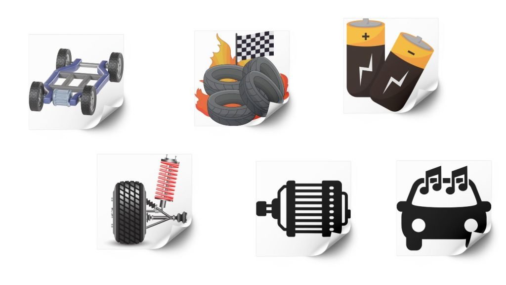 Components of a Rock Crawler RC Car