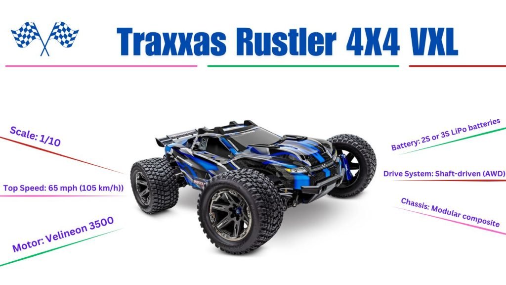 Traxxas Rustler 4X4 VXL rc car