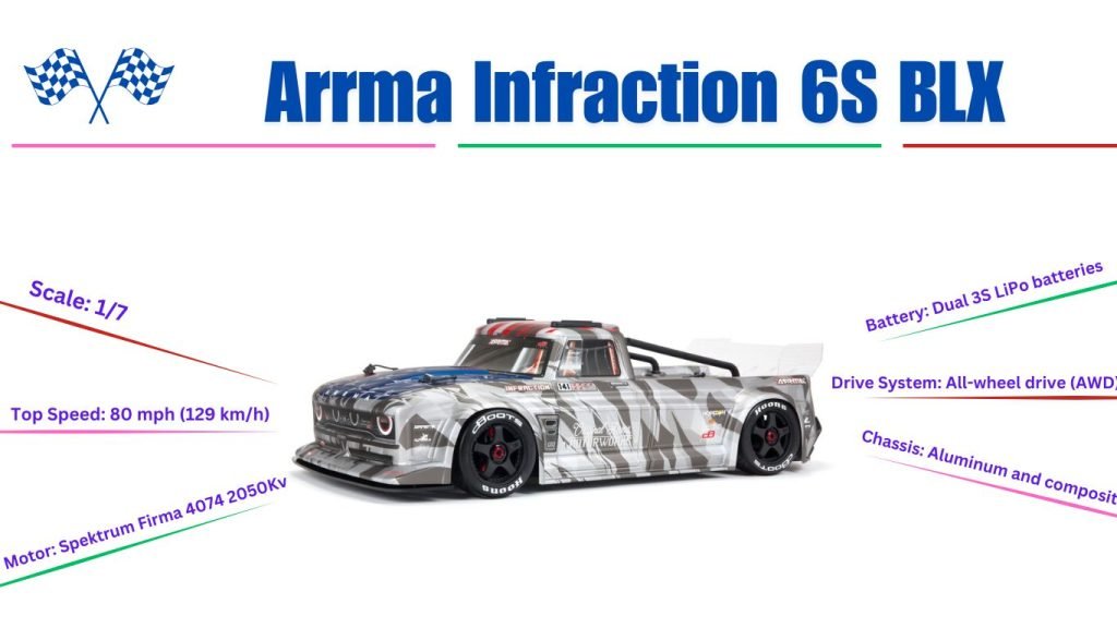 Arrma Infraction 6S BLX rc car